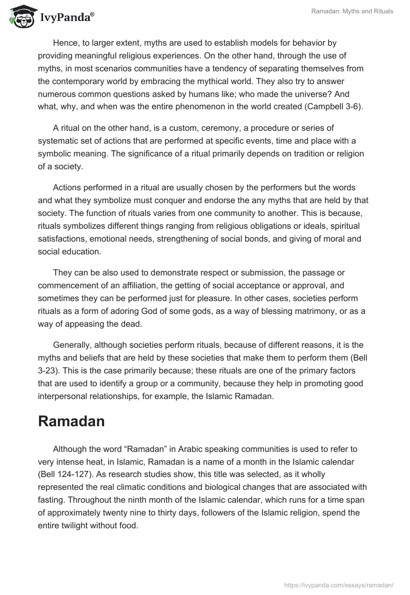 Ramadan: Myths and Rituals. Page 2