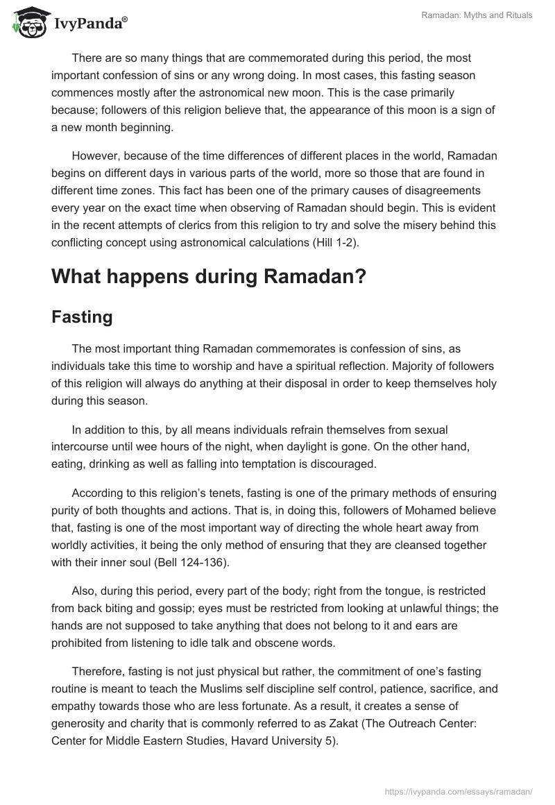 Ramadan: Myths and Rituals. Page 3
