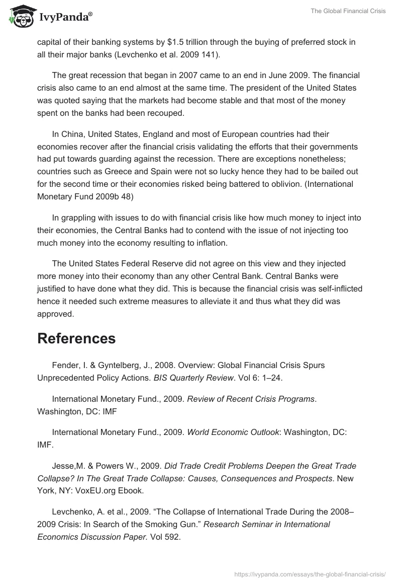 The Global Financial Crisis. Page 2