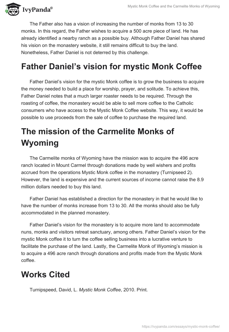 Mystic Monk Coffee and the Carmelite Monks of Wyoming. Page 2