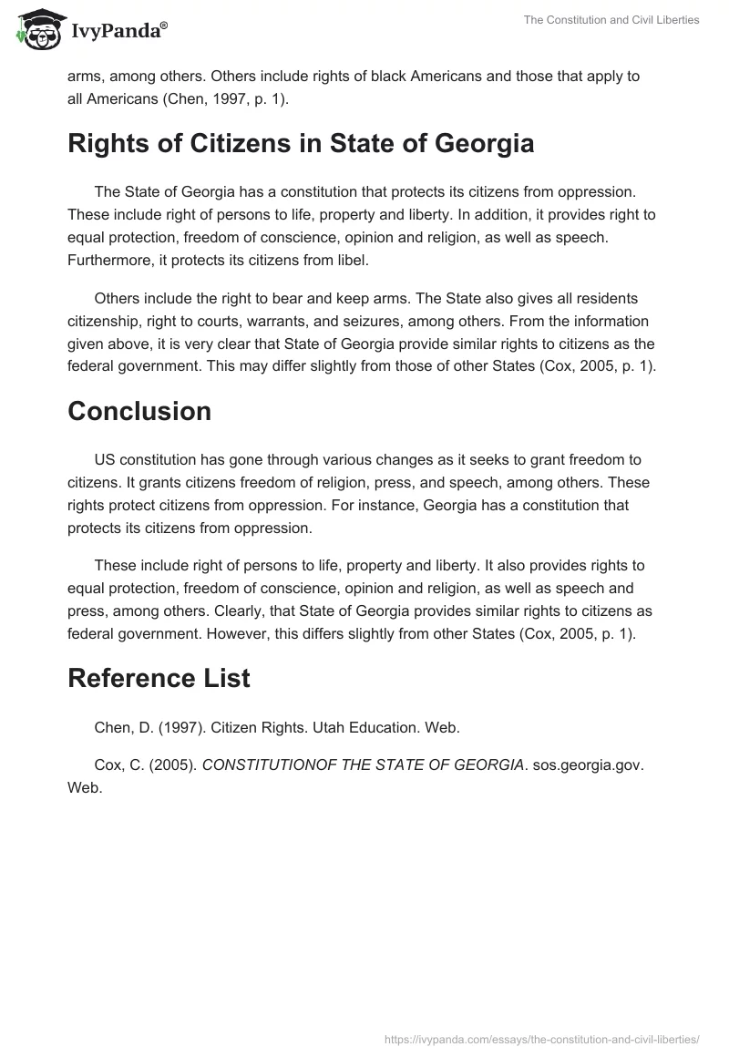 The Constitution and Civil Liberties. Page 2