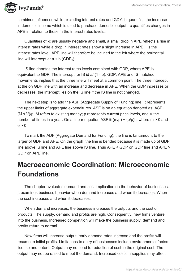Macroeconomic Coordination Process. Page 2