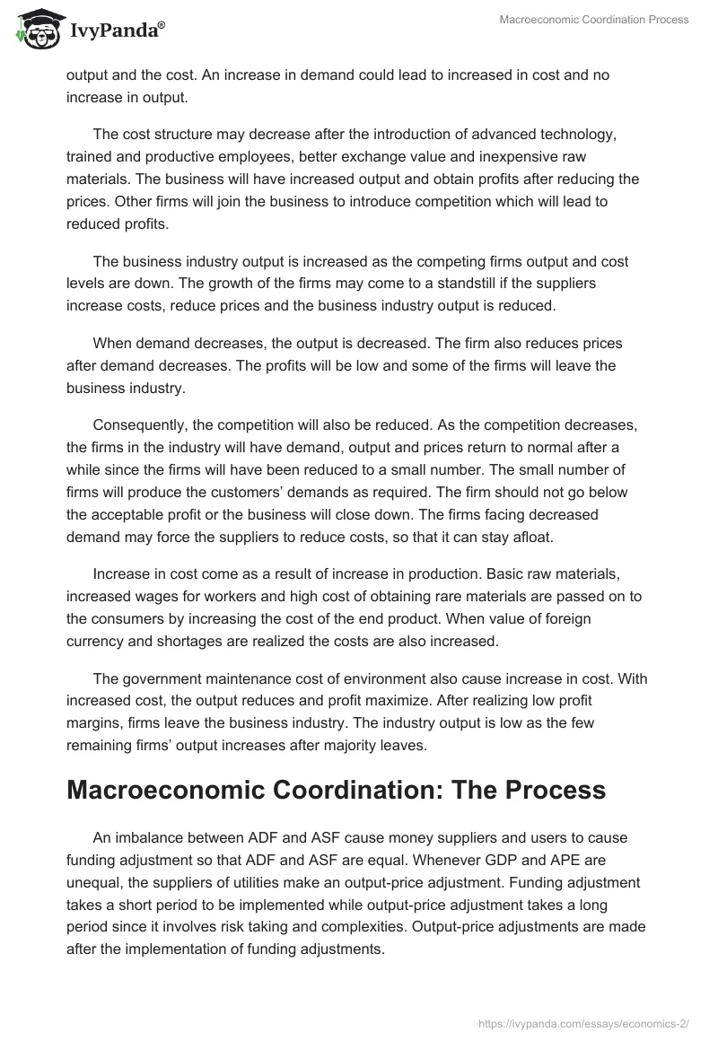 Macroeconomic Coordination Process. Page 3