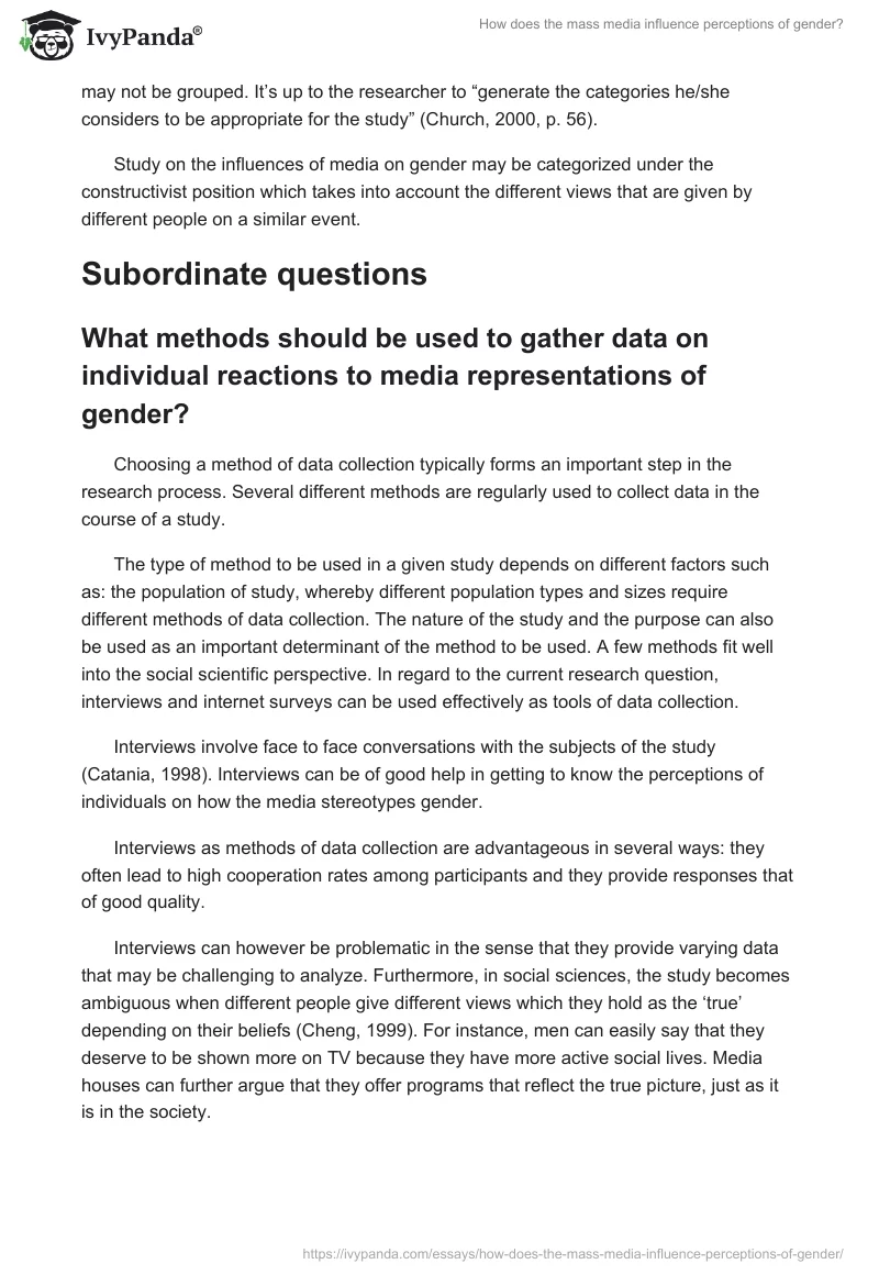 How does the mass media influence perceptions of gender?. Page 2