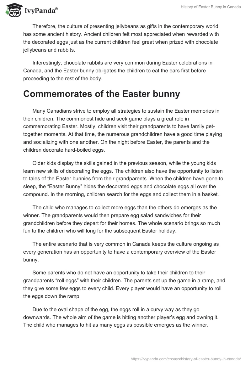 History of Easter Bunny in Canada. Page 5
