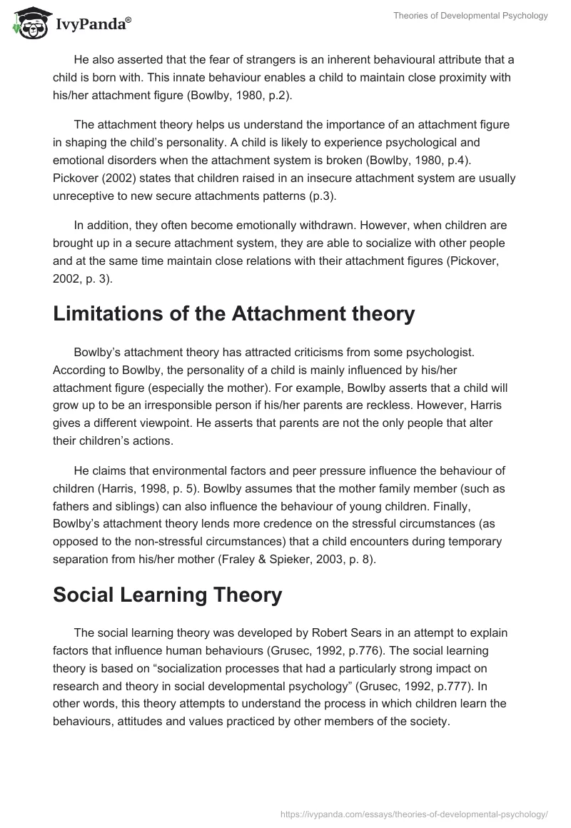 Theories of Developmental Psychology. Page 2