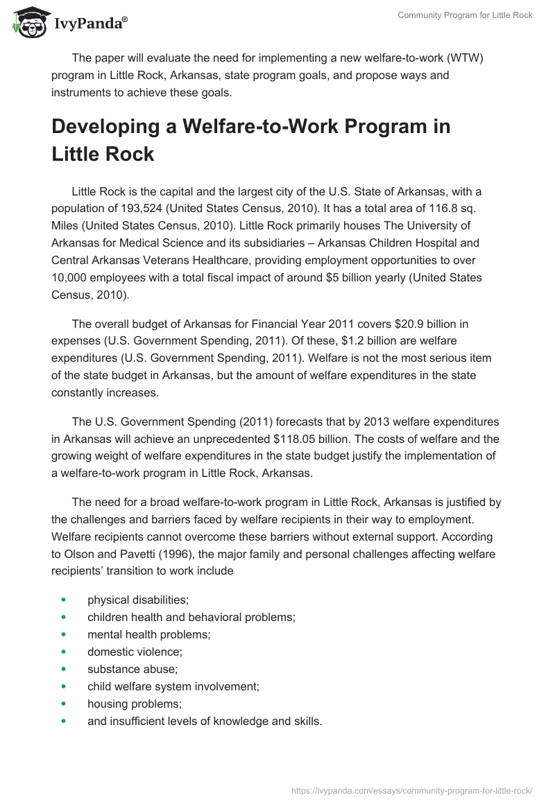 Community Program for Little Rock. Page 2