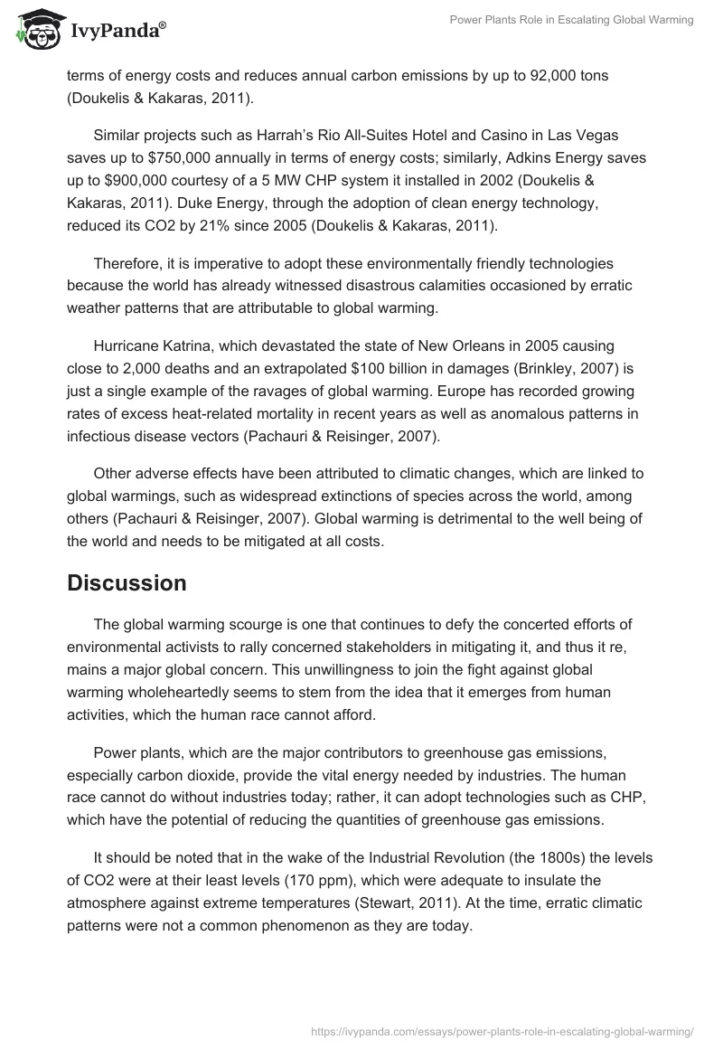 Power Plants Role in Escalating Global Warming. Page 5