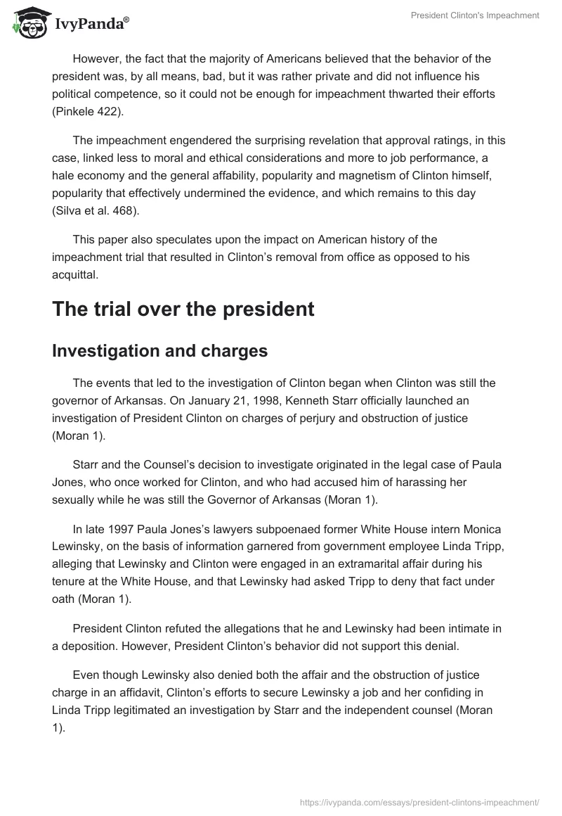President Clinton's Impeachment. Page 2