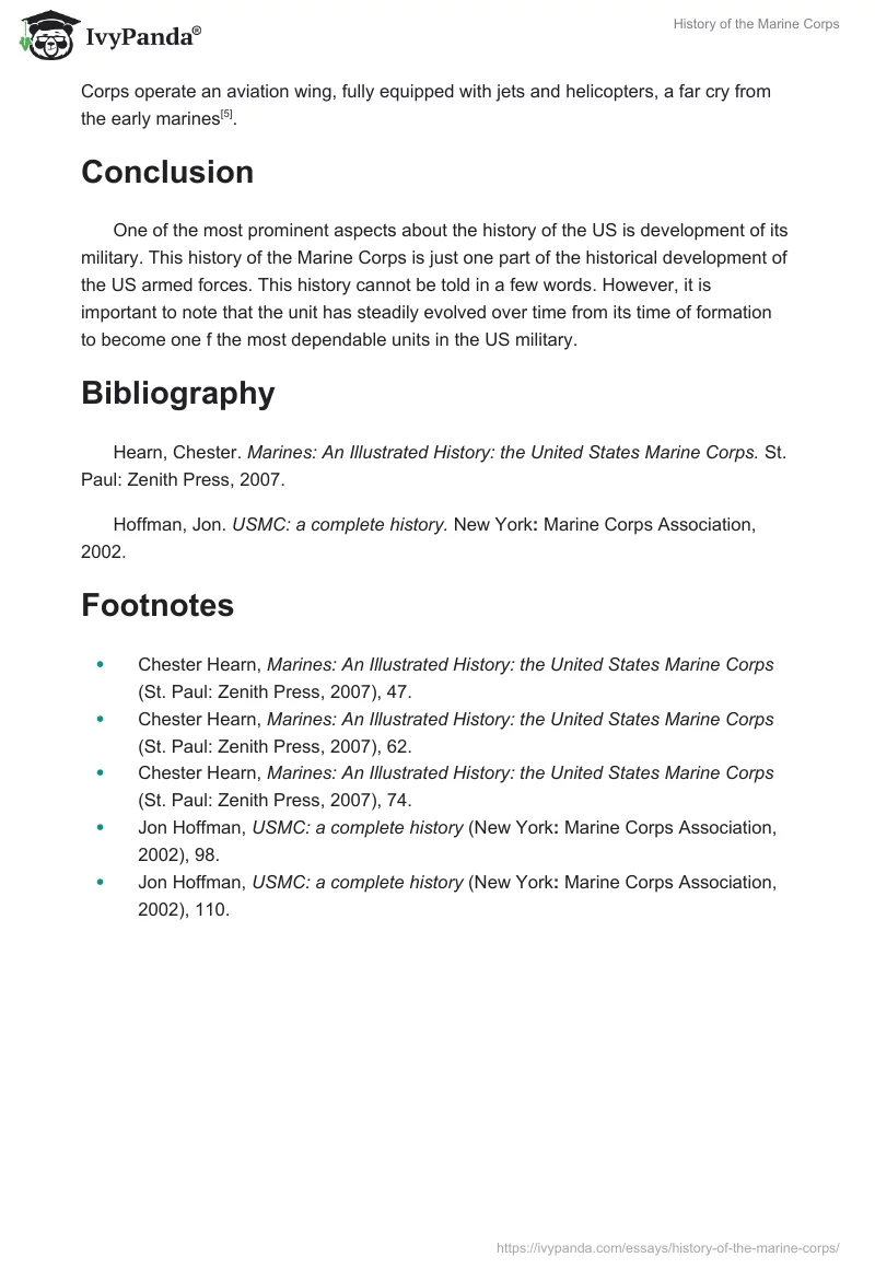 History of the Marine Corps. Page 3