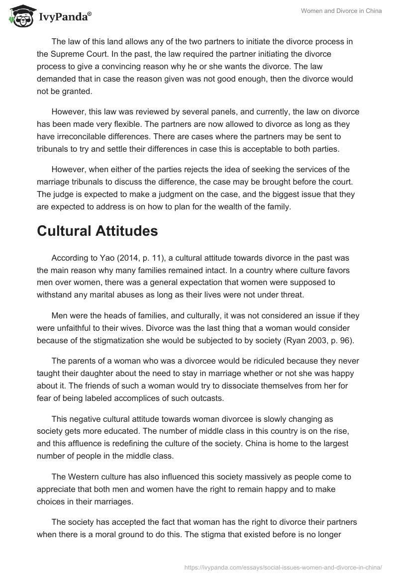 Women and Divorce in China. Page 2