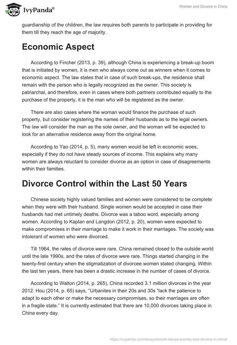 Women and Divorce in China. Page 4