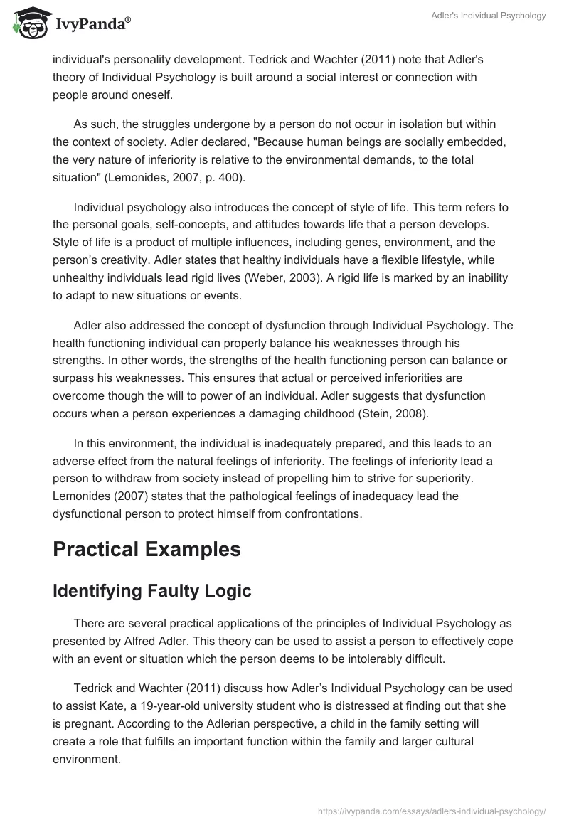 Adler's Individual Psychology. Page 4