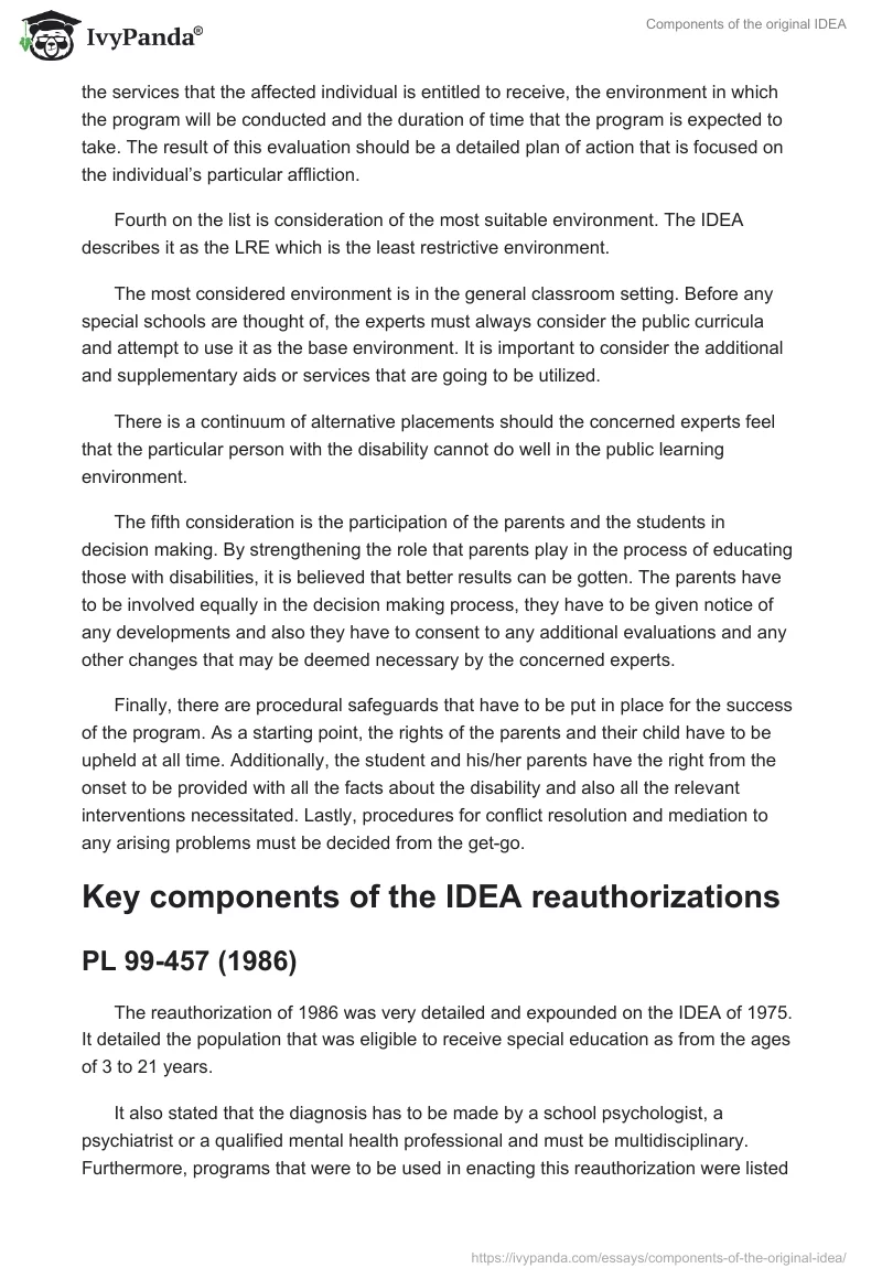 Components of the original IDEA. Page 2