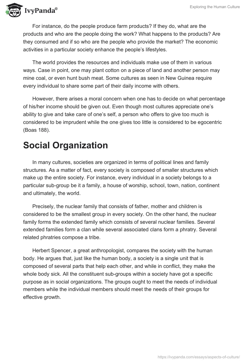 Exploring the Human Culture. Page 2