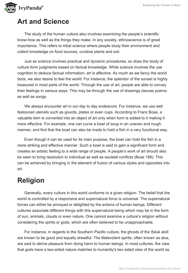 Exploring the Human Culture. Page 3