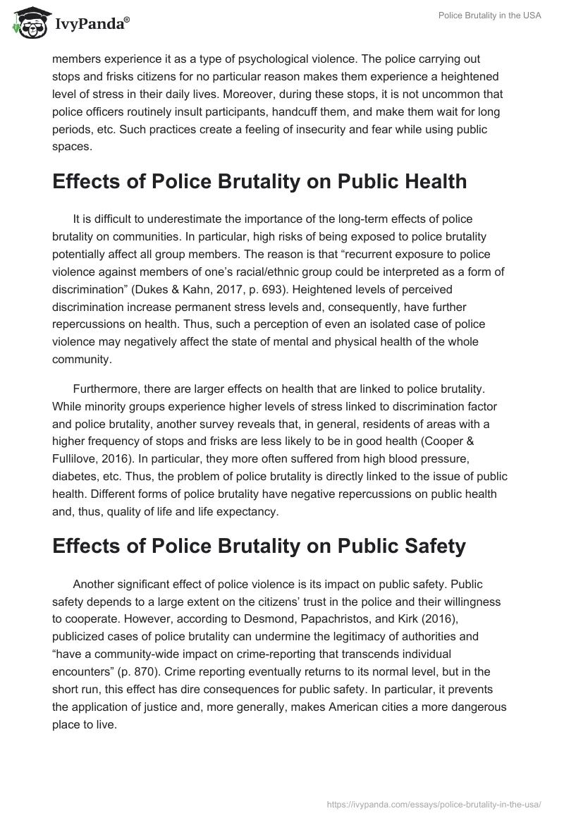 Police Brutality in the USA. Page 2