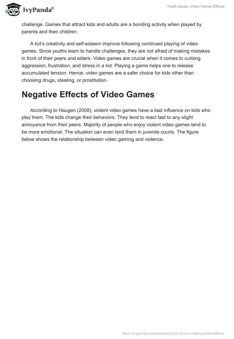 Youth Issues: Video Games Effects. Page 2