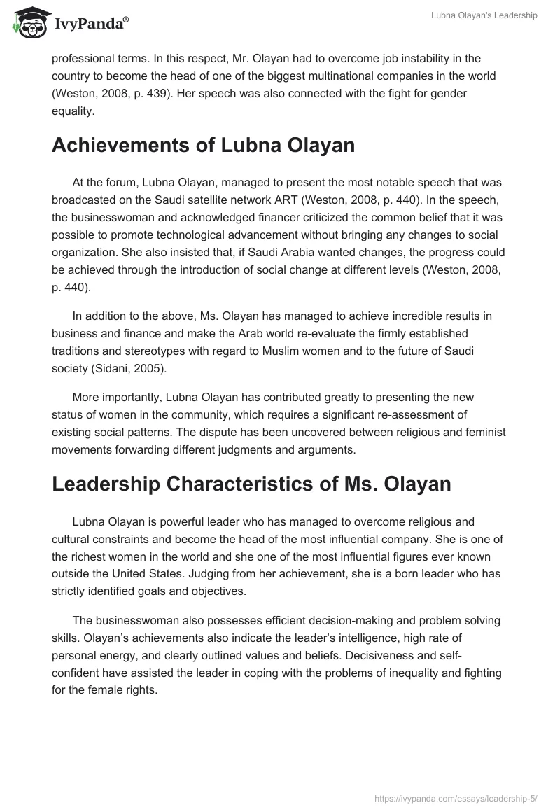 Lubna Olayan's Leadership. Page 2
