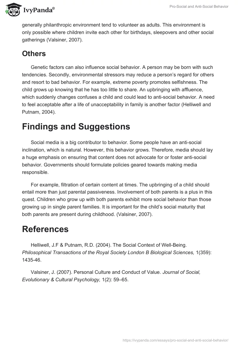 Pro-Social and Anti-Social Behavior. Page 2