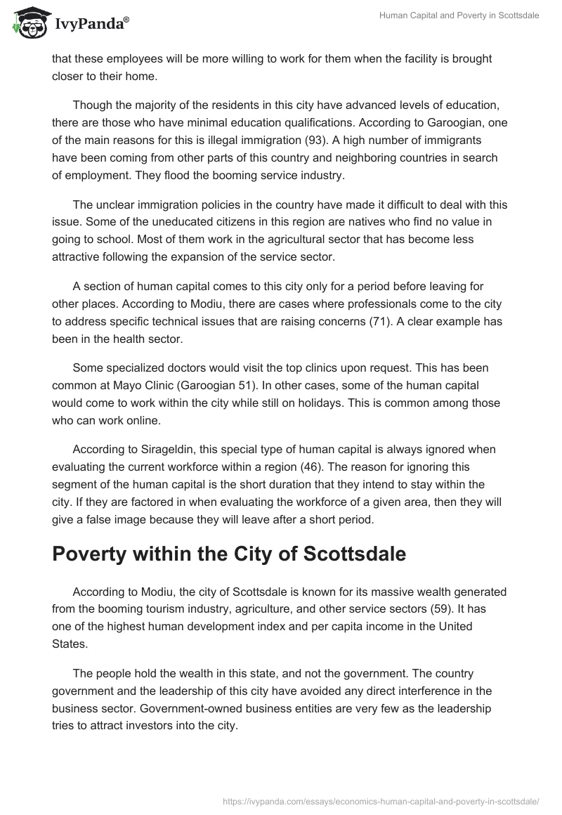 Human Capital and Poverty in Scottsdale. Page 3