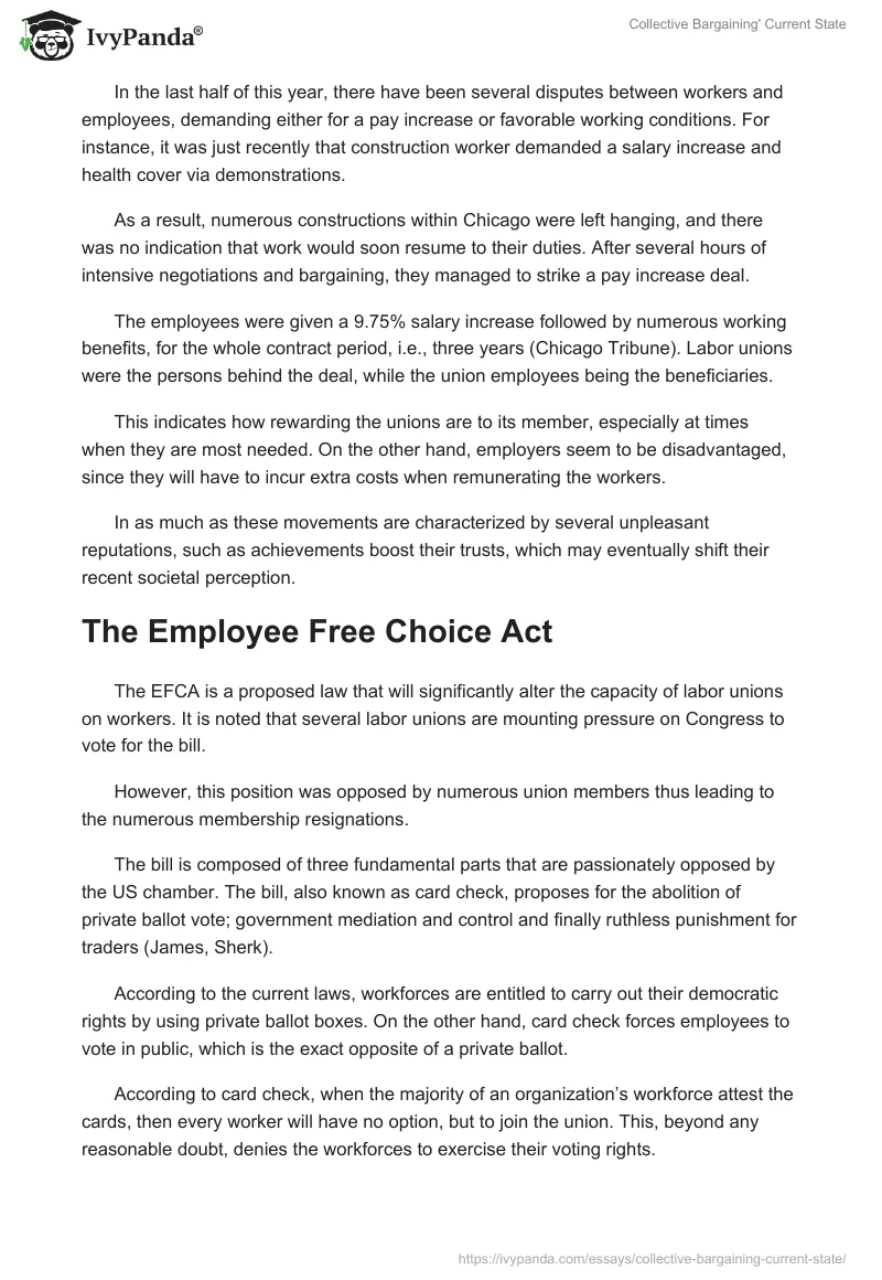 Collective Bargaining' Current State. Page 4