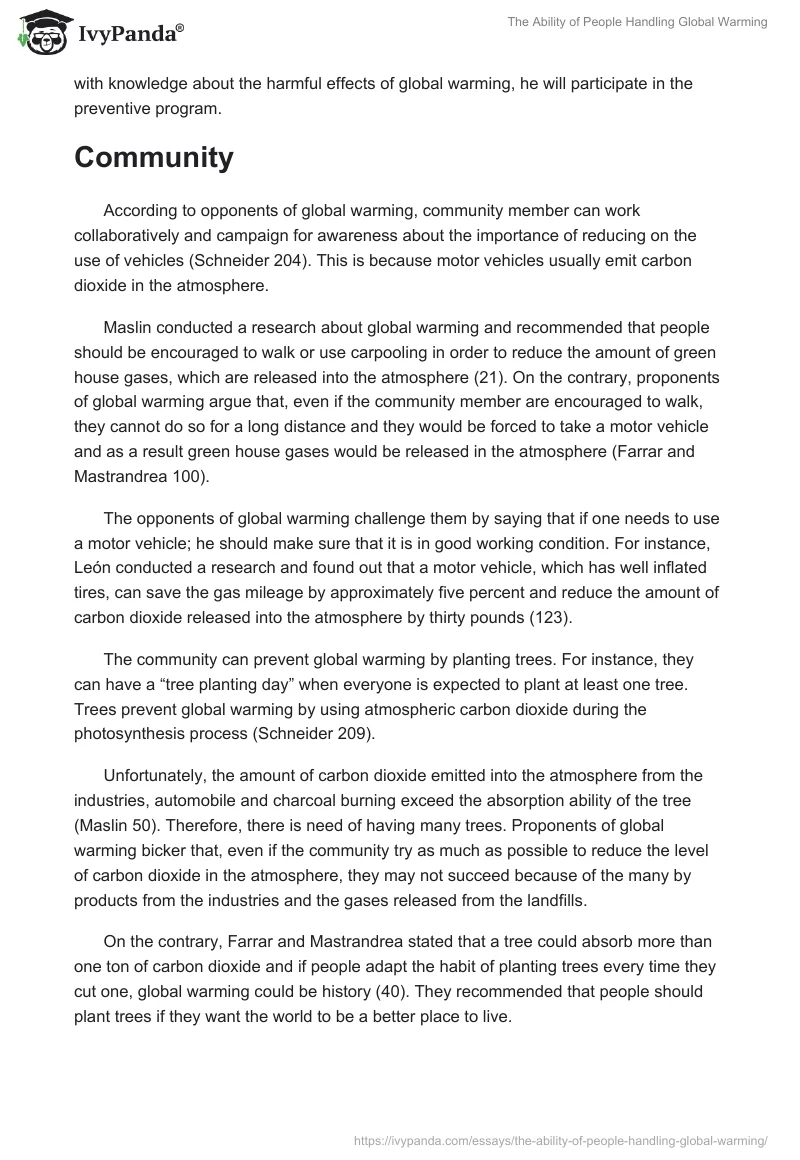 The Ability of People Handling Global Warming. Page 3