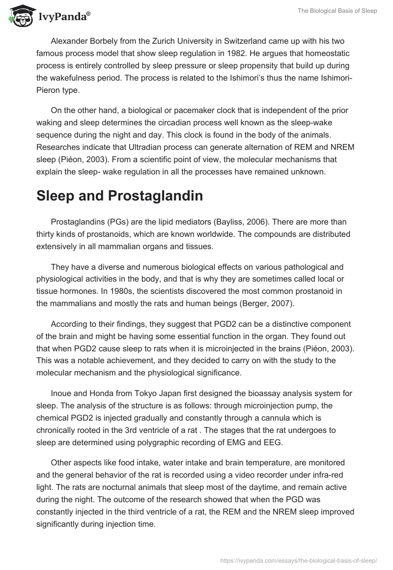 The Biological Basis of Sleep. Page 3