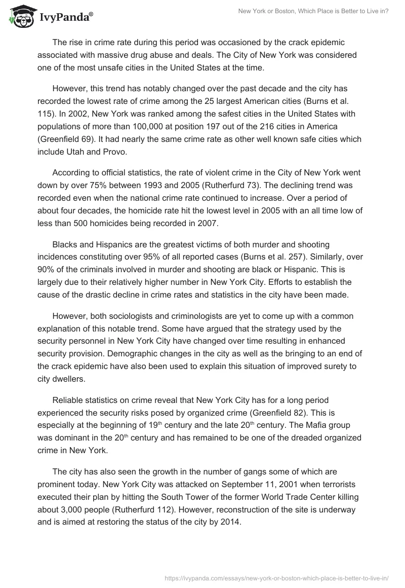 New York or Boston, Which Place is Better to Live in?. Page 3