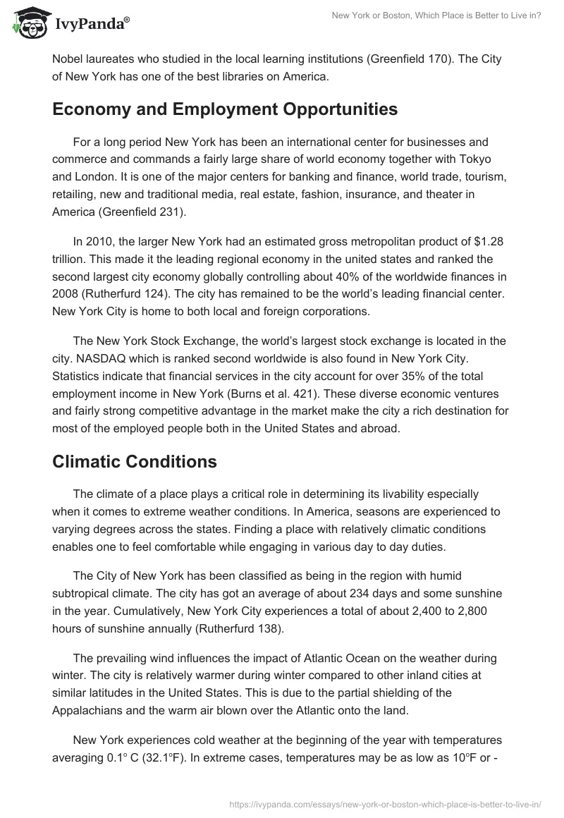 New York or Boston, Which Place is Better to Live in?. Page 5