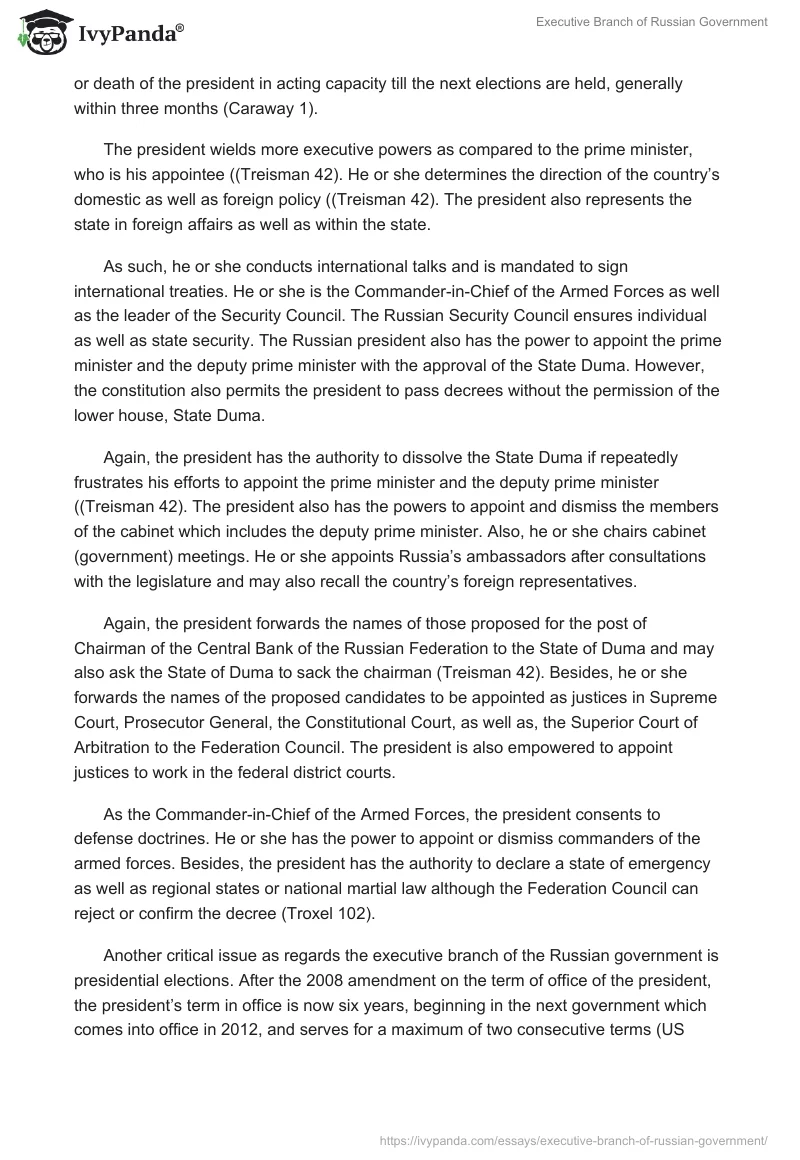 Executive Branch of Russian Government. Page 3