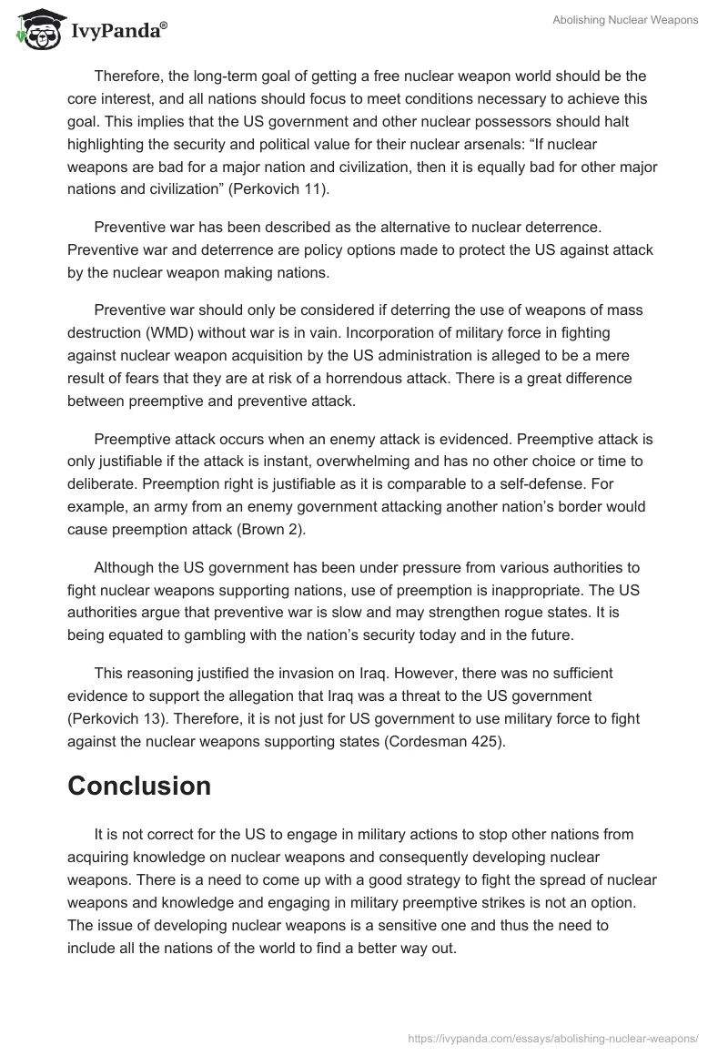 Abolishing Nuclear Weapons. Page 3