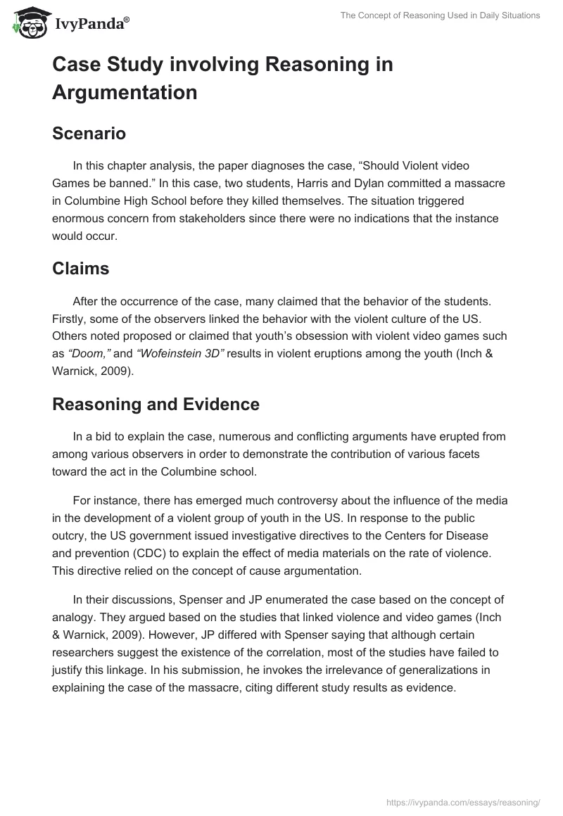 The Concept of Reasoning Used in Daily Situations. Page 3