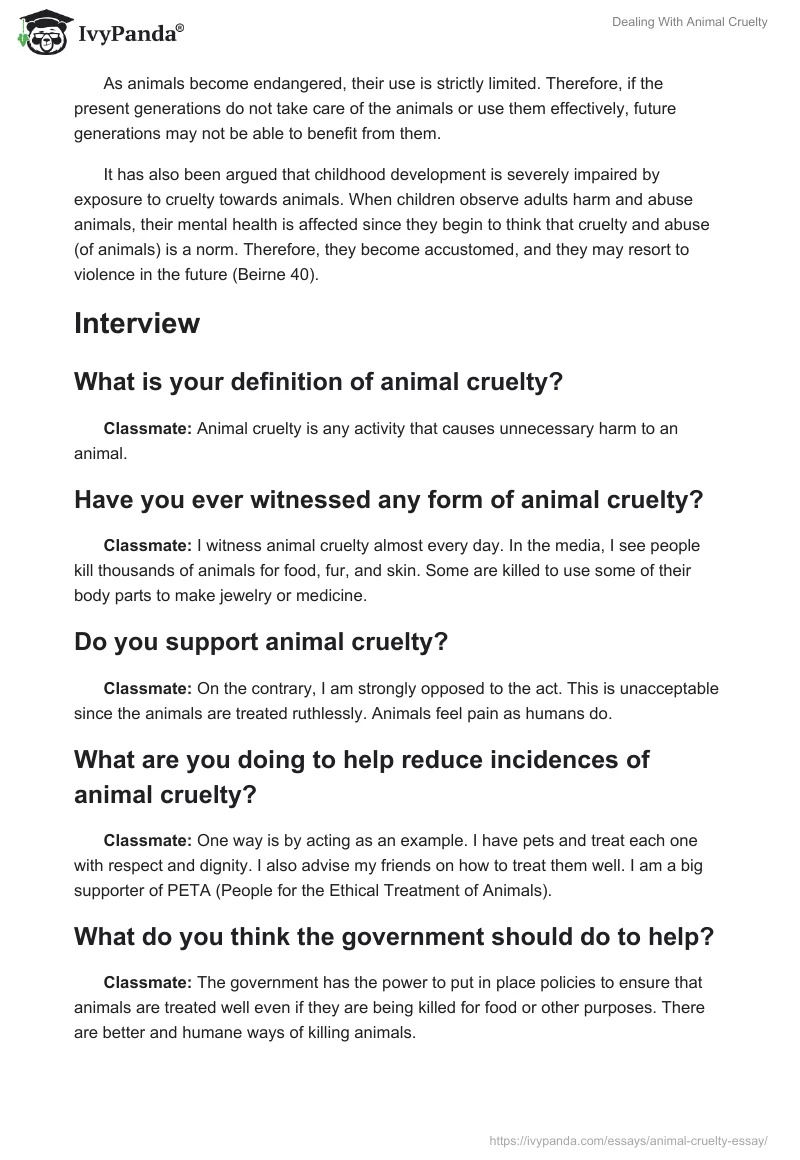 Dealing With Animal Cruelty. Page 4