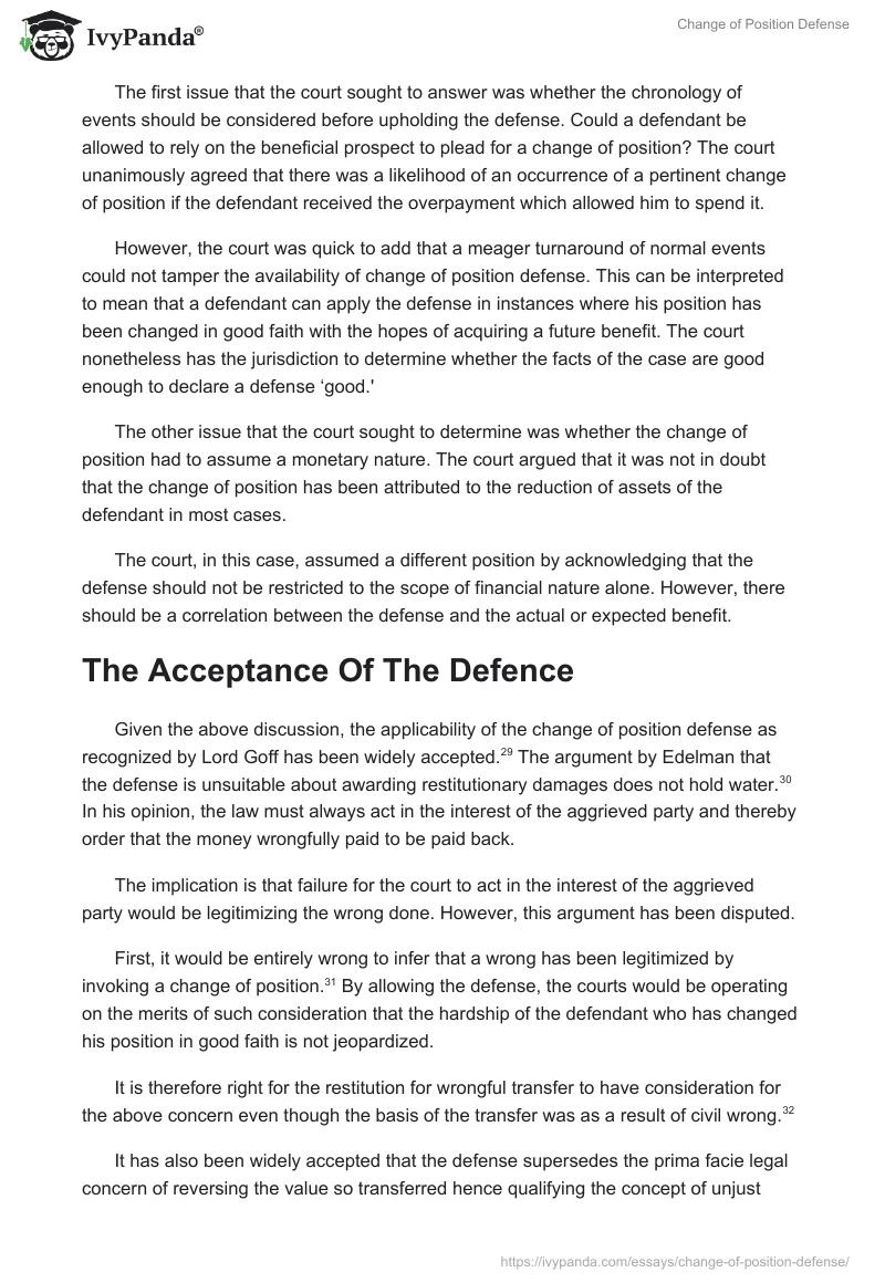 Change of Position Defense. Page 5