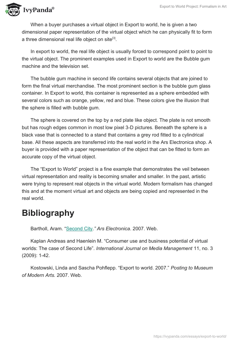 Export to World Project: Formalism in Art. Page 2