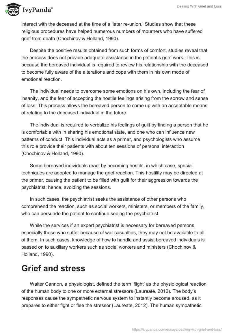 Dealing With Grief and Loss. Page 4