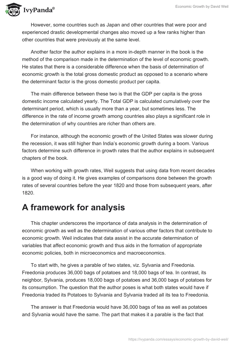 Economic Growth by David Weil. Page 2