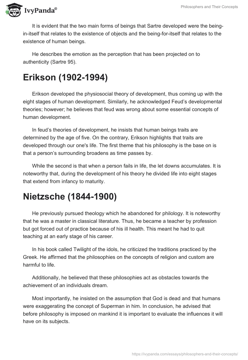 Philosophers and Their Concepts. Page 2