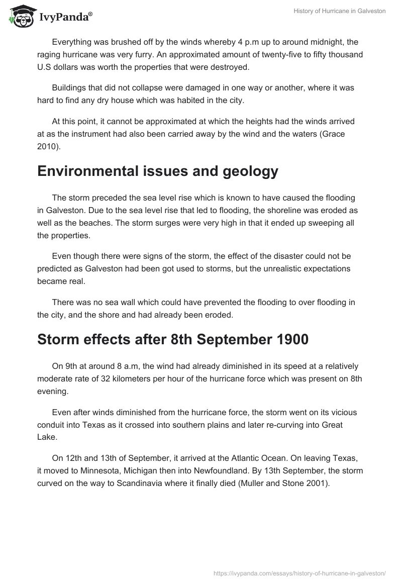 History of Hurricane in Galveston. Page 3