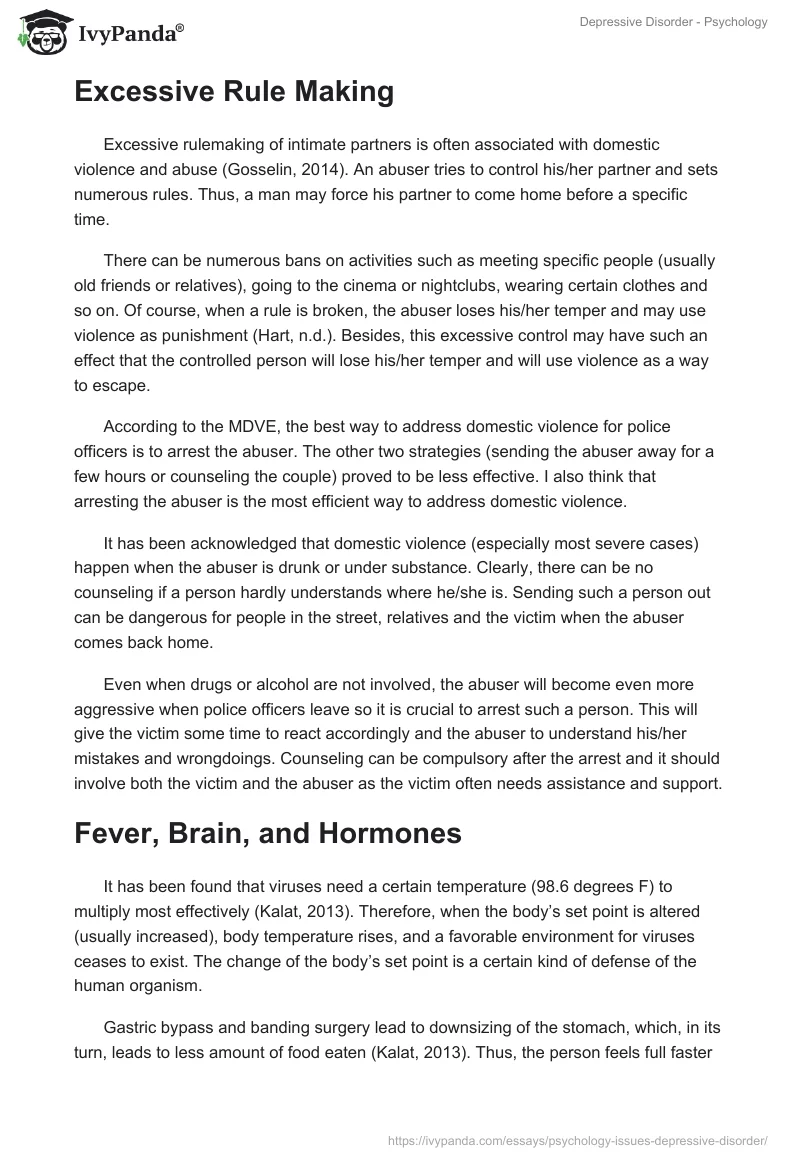 Depressive Disorder - Psychology. Page 2