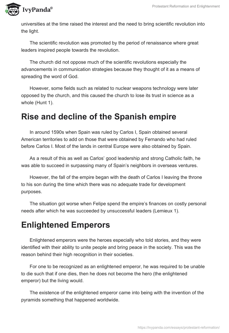 Protestant Reformation and Enlightenment. Page 3