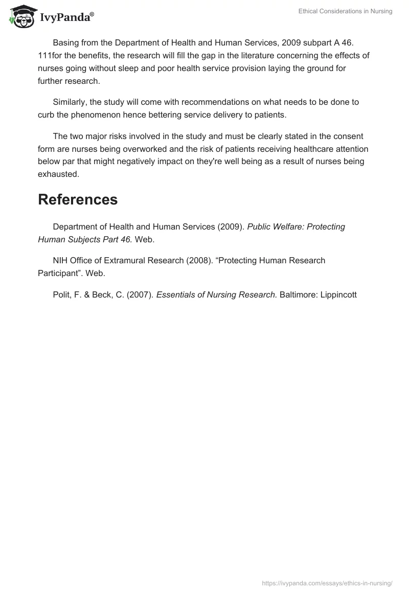 Ethical Considerations in Nursing. Page 3