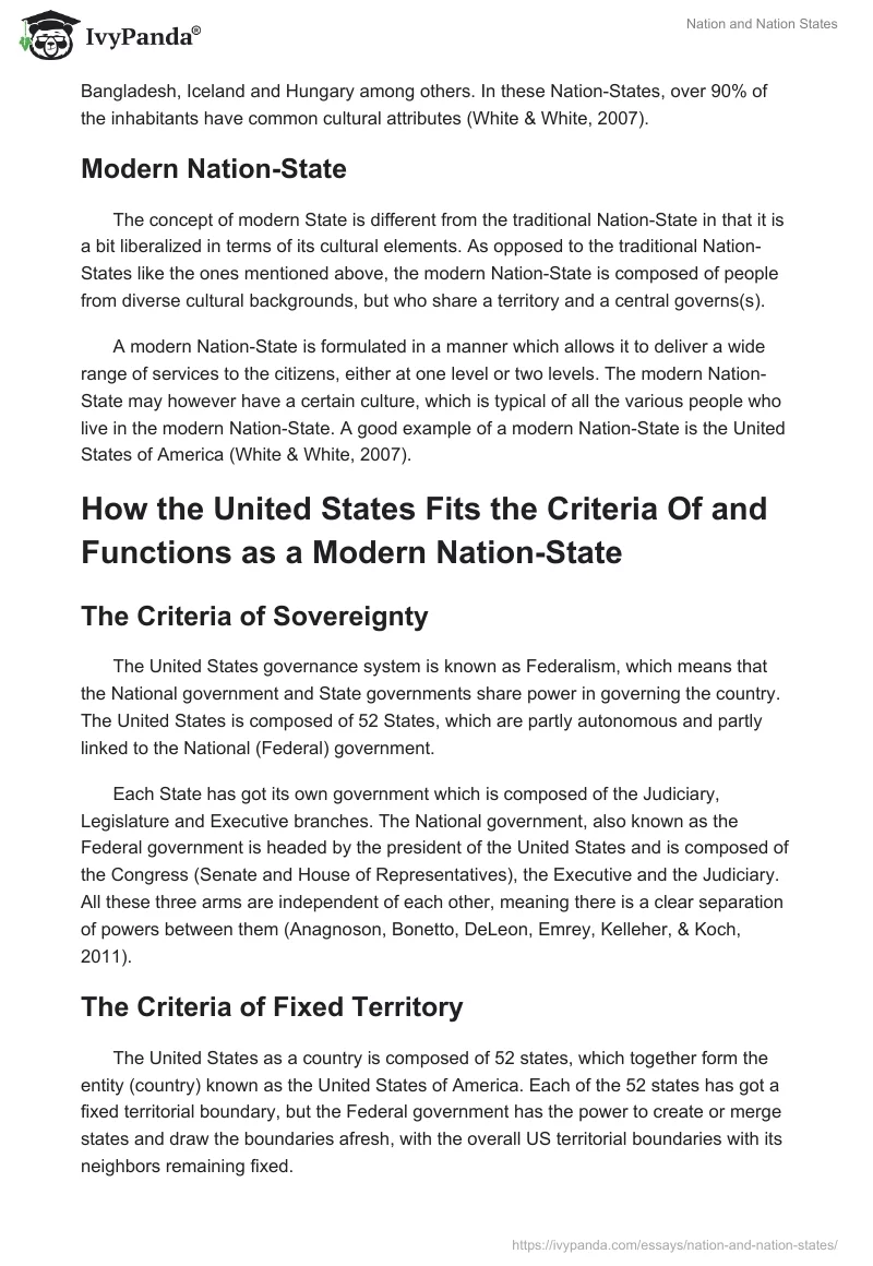 Nation and Nation States. Page 2