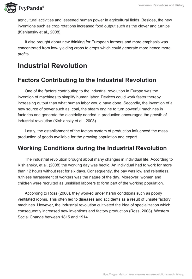 Western's Revolutions and History. Page 2