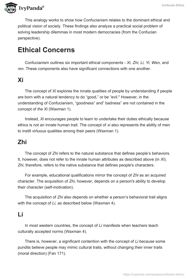 Confucian Ethics. Page 2