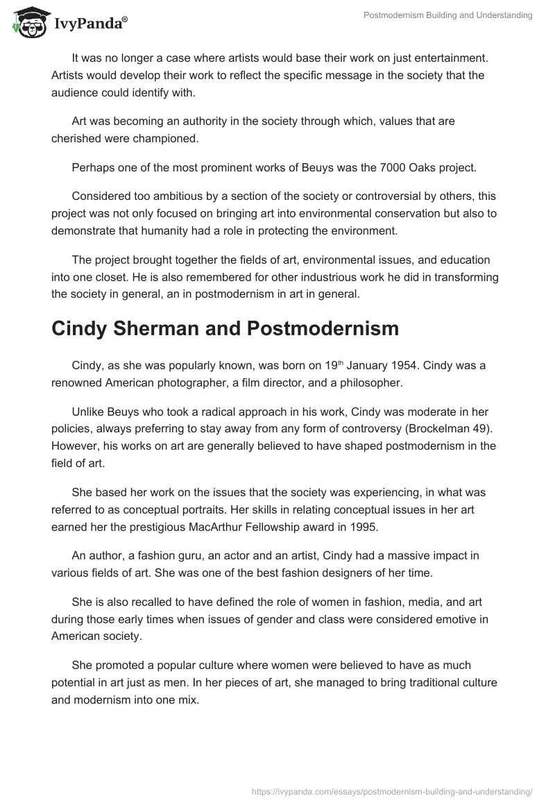 Postmodernism Building and Understanding. Page 3