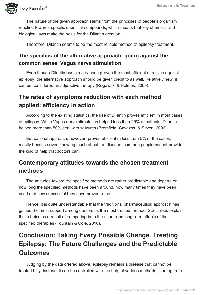 Epilepsy and Its Treatment. Page 5