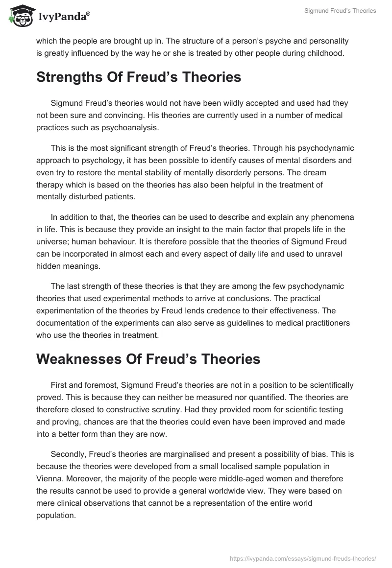 Sigmund Freud’s Theories. Page 4
