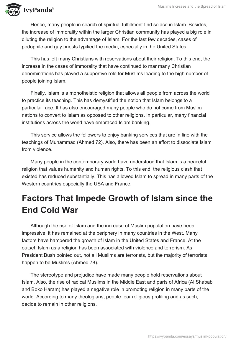 Muslims Increase and the Spread of Islam. Page 3